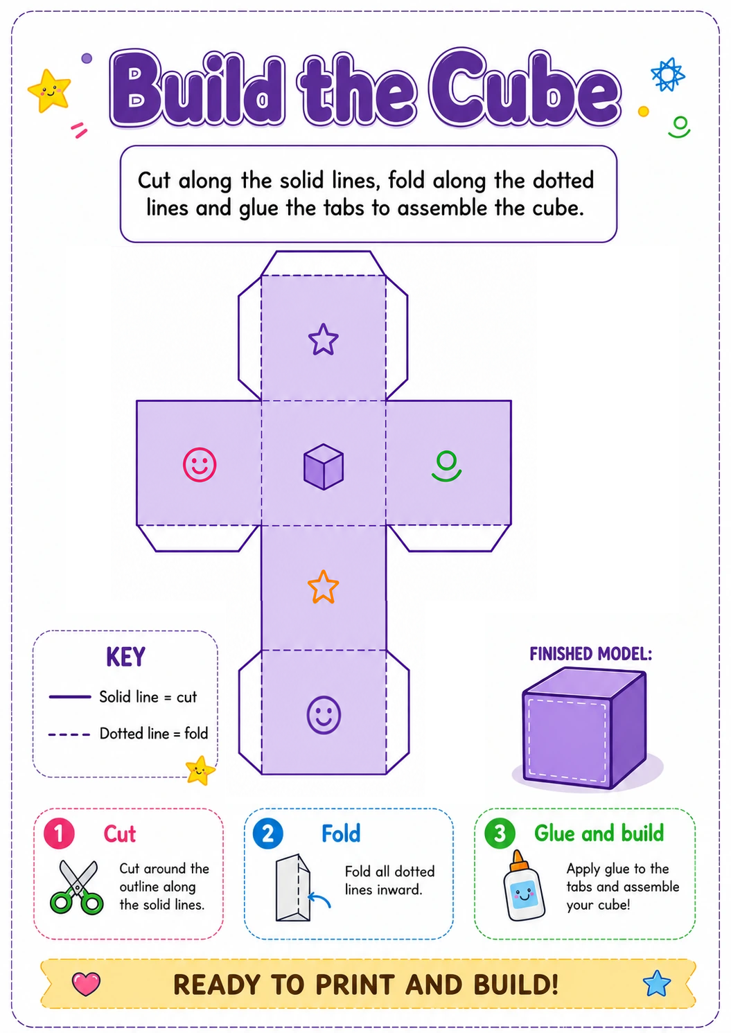 3D shapes poster 2