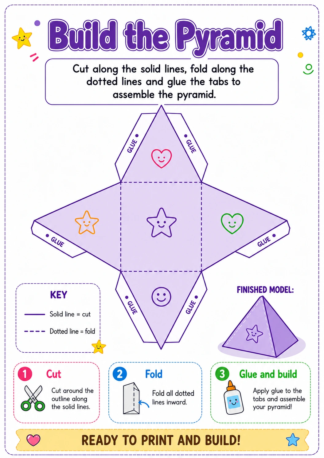 3D shapes poster 3